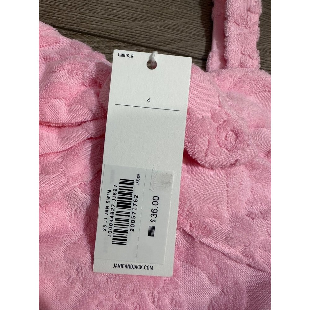 Janie and Jack FLORAL TERRY JACQUARD TOP NWT 4 - Picture 7 of 10